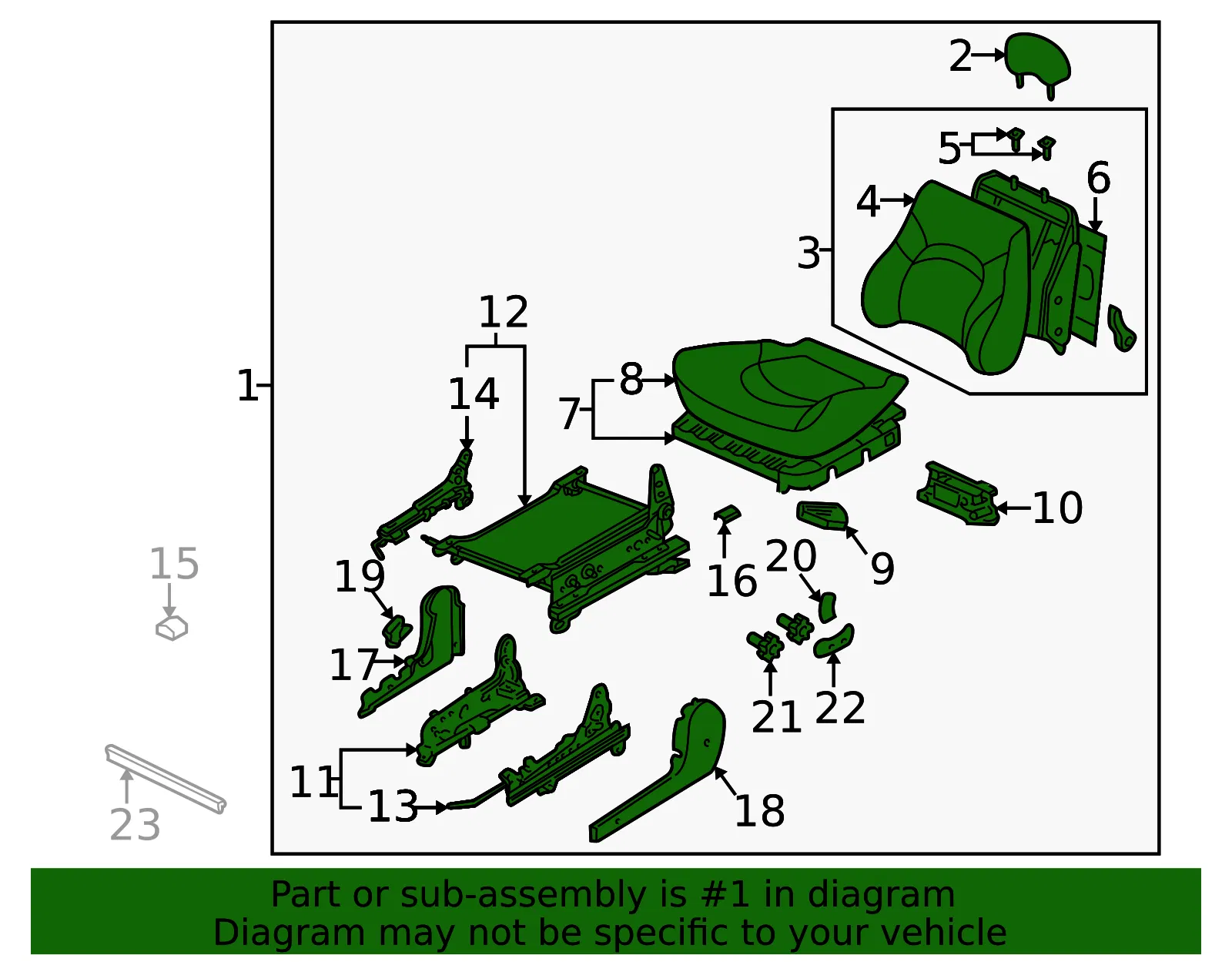 Seat Assembly - Kia (88003-3C970BTB) - view 2