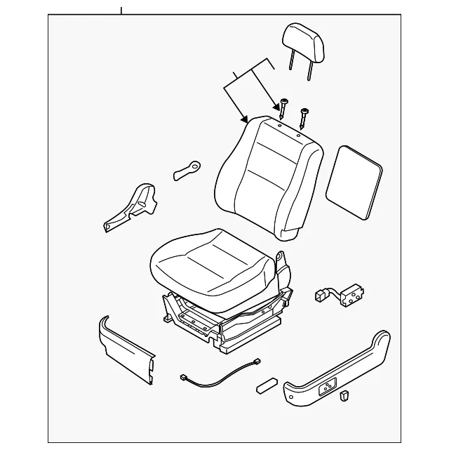 Seat Assembly - Driver's Side (LH) - Kia (88003-3E084FC5)