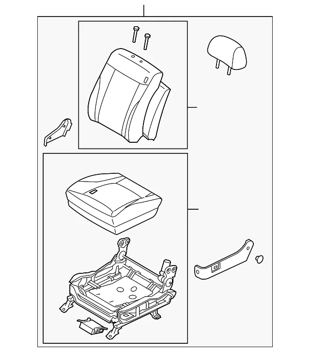 Seat Assembly - Kia (88010-3F351GH2)