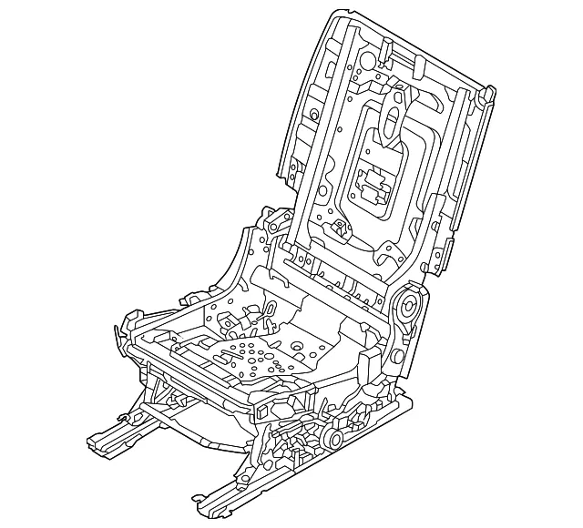 Frame Assembly-2ND Seat, Right-hand - Nissan (88010-9NV0A)
