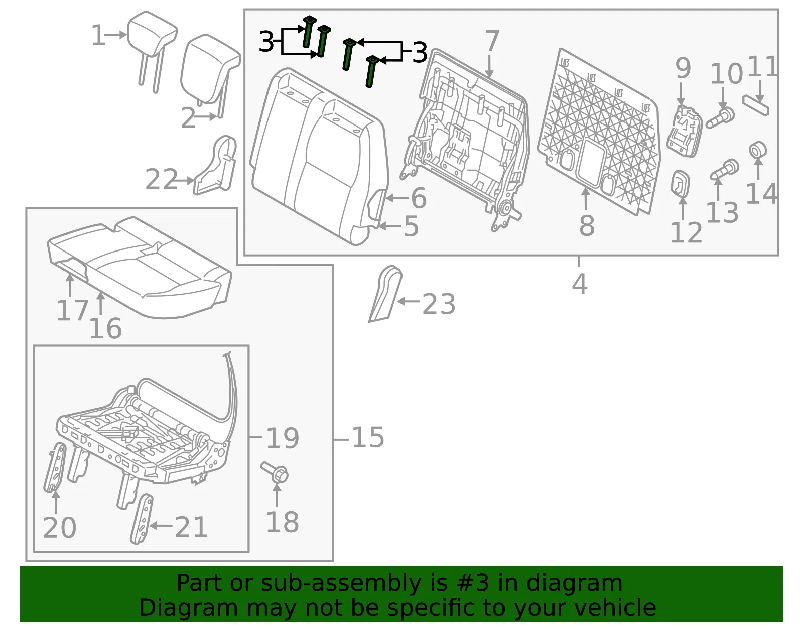 Headrest Guide - Kia (88035-A3000DAA) - view 2