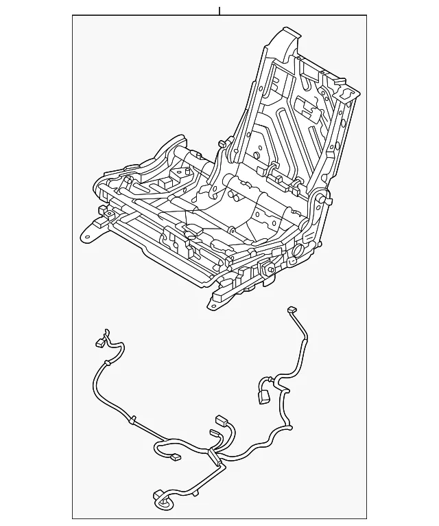 Seat Back Frame - Nissan (88060-7JA3E)
