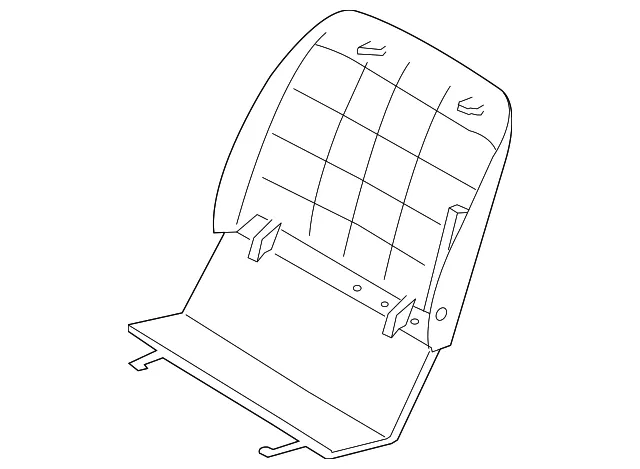 Seat Back Panel - Passenger Side (RH) - Kia (88068-2J000J7)