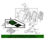 Cushion Assembly - Kia (88100-1WAL1BBW) - view 4