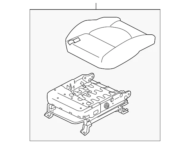 Cushion Assembly - Driver's Side (LH) - Kia (88100-2K013AHD)