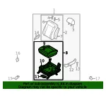 Cushion Assembly - Kia (88100-3F401NF3) - view 4