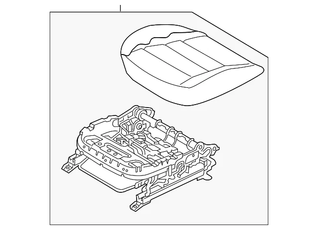 Cushion Assembly - Kia (88100-B0601K7L)