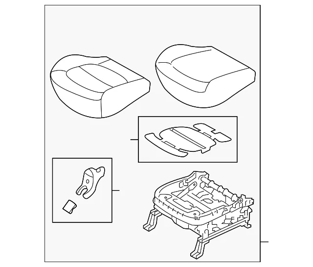 Cushion Assembly - Driver's Side (LH) - Kia (88100-B2091KGT)