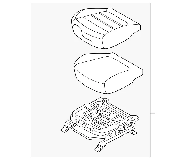 Cushion Assembly - Driver's Side (LH) - Kia (88100-C6000C62)