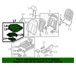 Cushion Assembly - Kia (88100-D5530H2B) - view 4