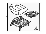 Cushion Assembly - Driver's Side (LH) - Kia (88100-E4040ASK) - view 3