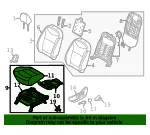 Cushion Assembly - Driver's Side (LH) - Kia (88100-E4040ASK) - view 4