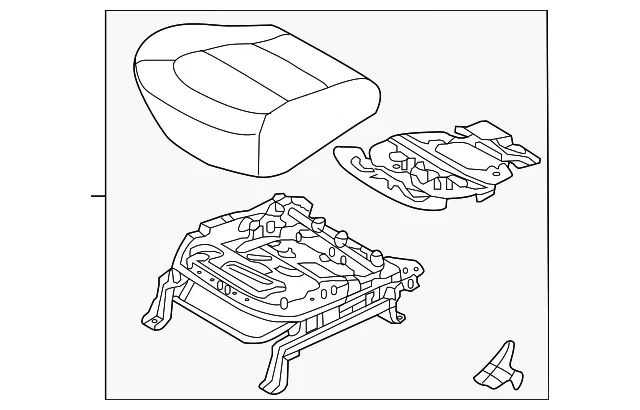 Cushion Assembly - Driver's Side (LH) - Kia (88100-E4060ASL)