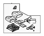 Cushion Assembly - Kia (88100-M7100B4Y) - view 3