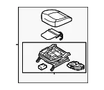 Cushion Assembly - Kia (88103-3W032EAW) - view 3