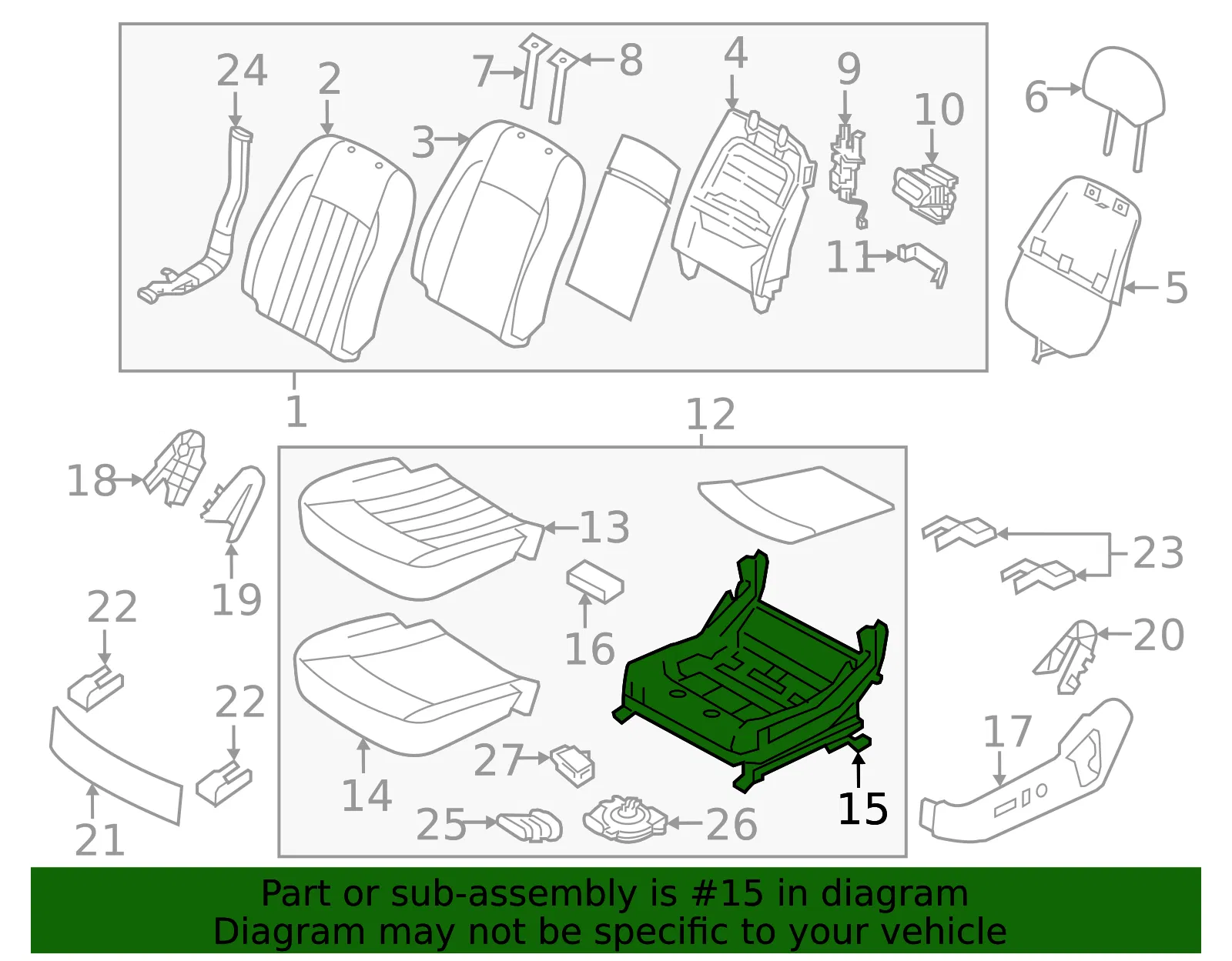 Seat Adjuster - Kia (88110-3T660) - view 2