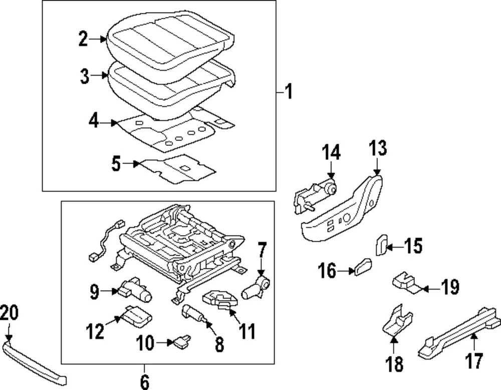 Seat Cushion Pad - Kia (88150-S9040)