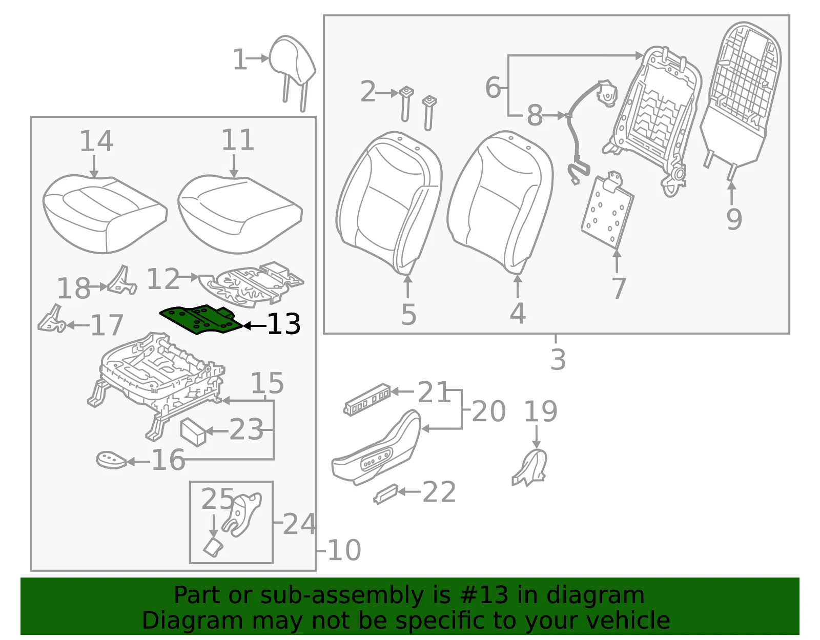 Vent - Driver's Side (LH) - Kia (88157-B2200) - view 2