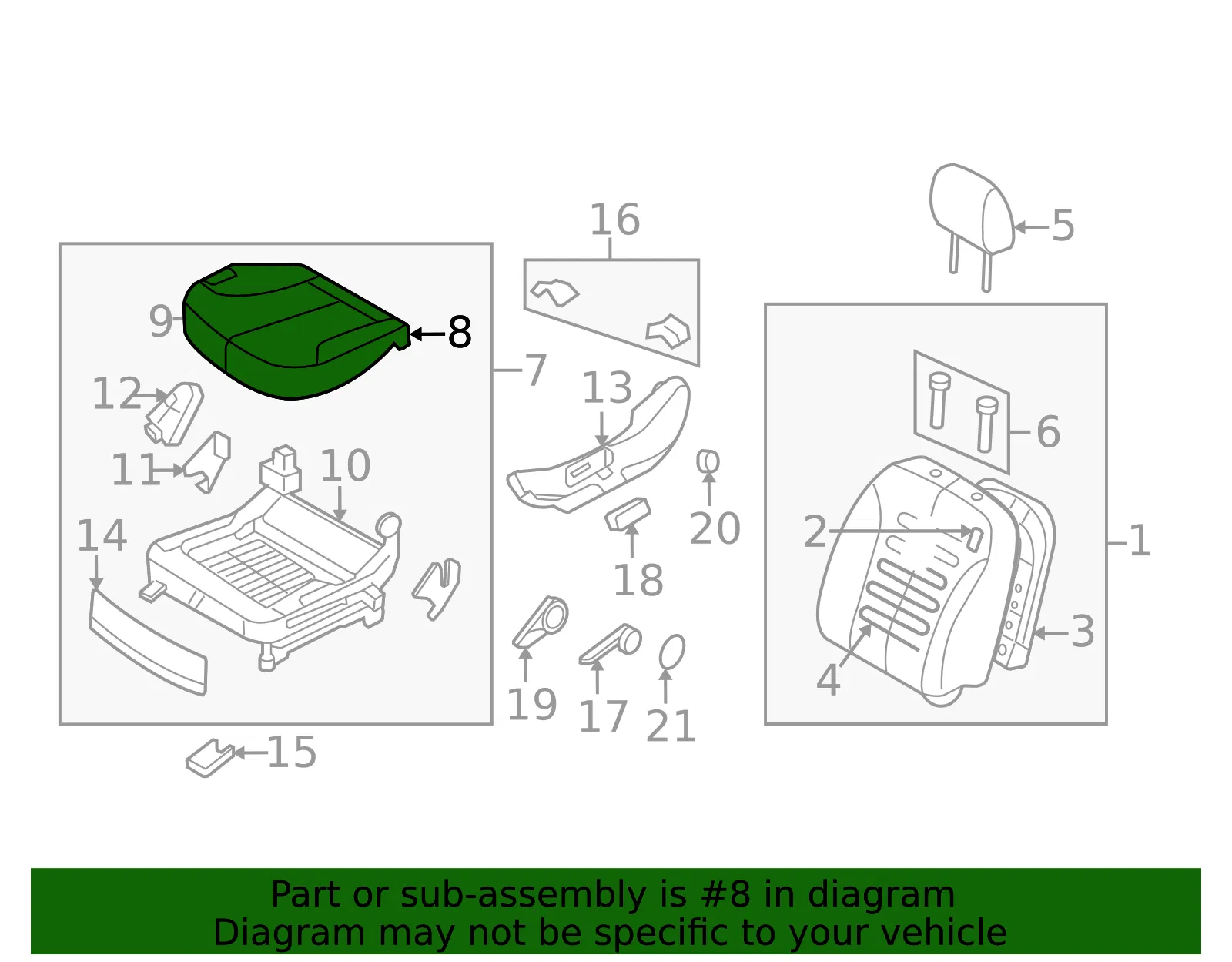 Cushion Cover - Kia (88167-2G090813) - view 2