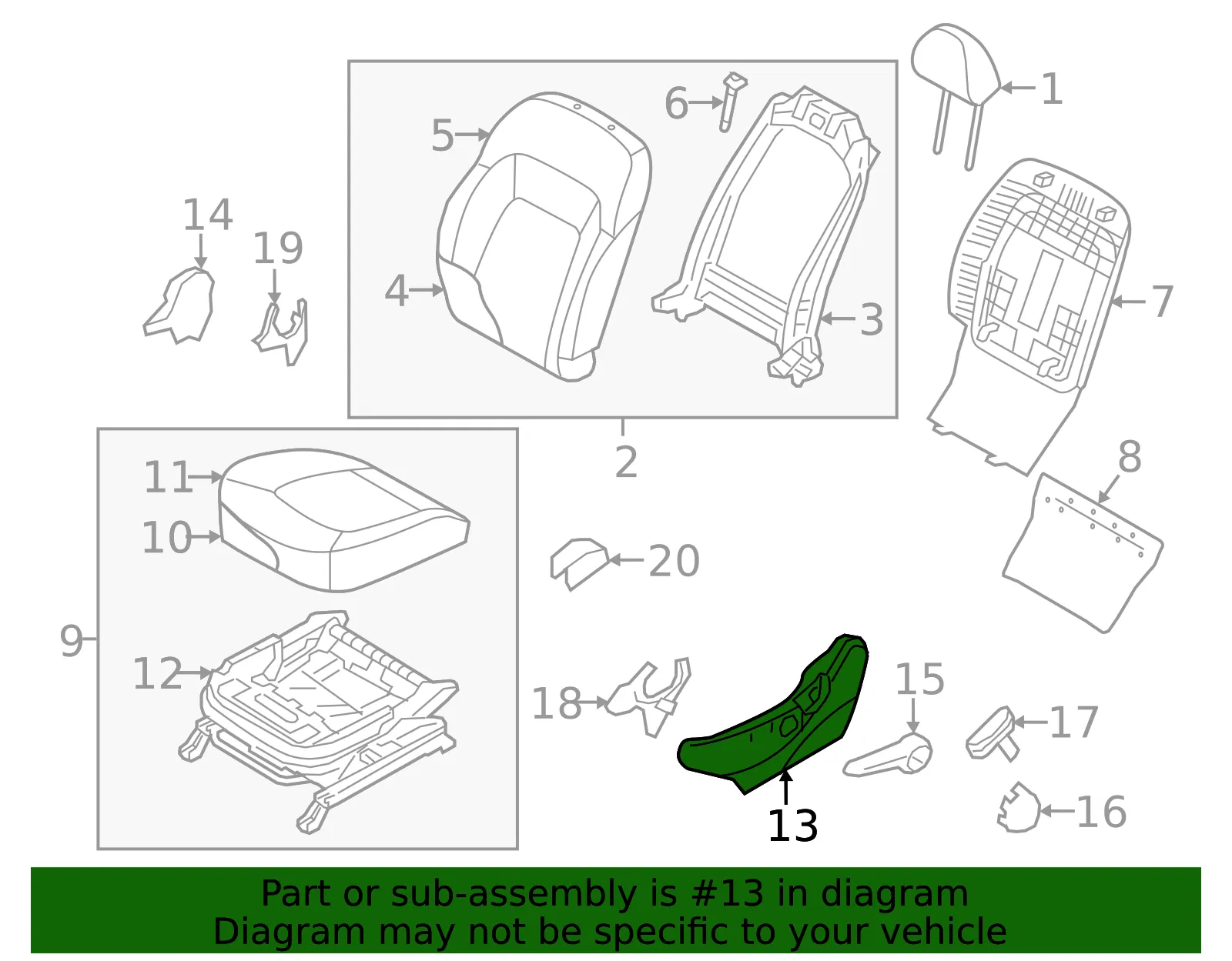 Cushion Shield - Kia (88170-3W000WK) - view 2