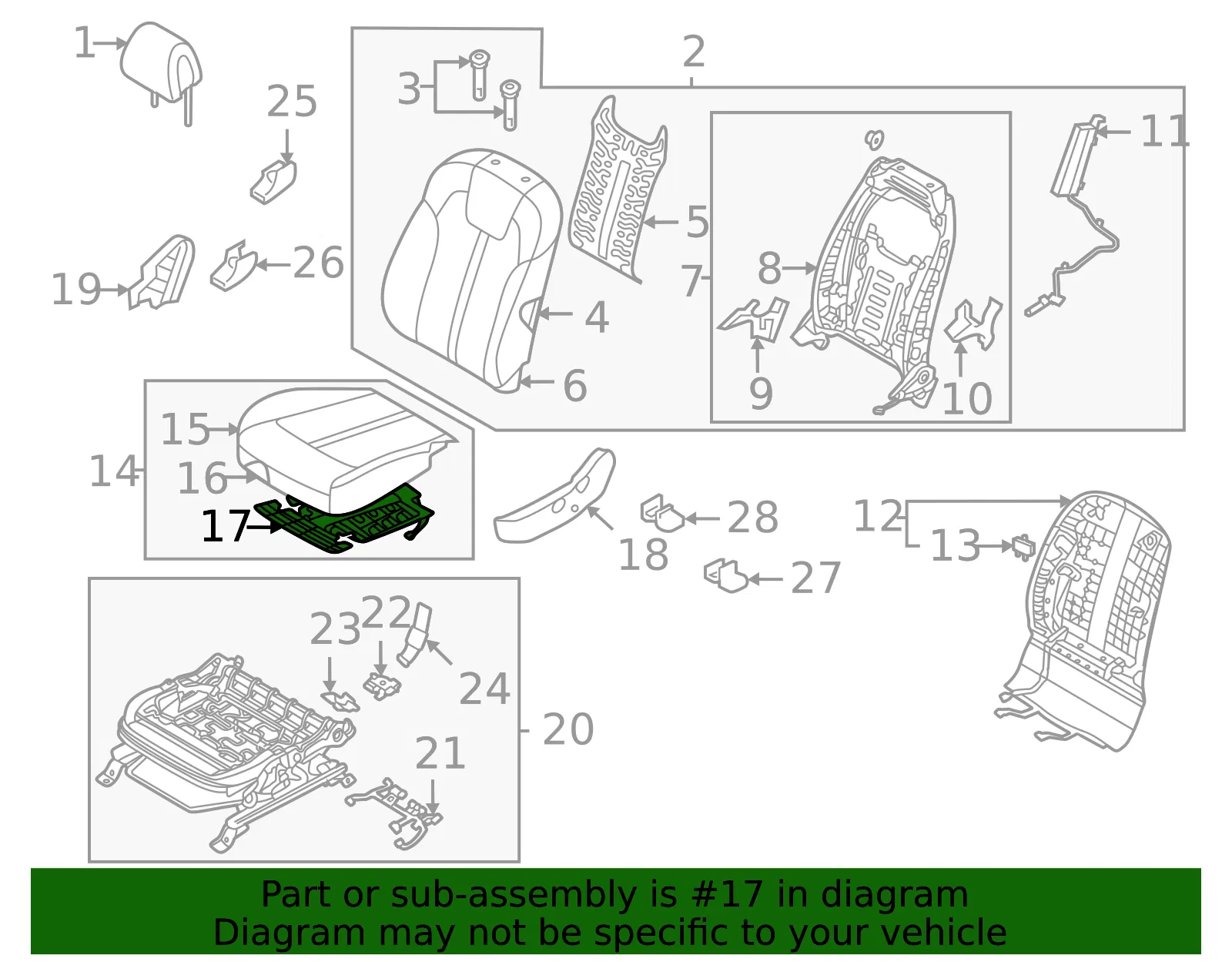 Seat Cushion Heater - Kia (88170-P2010) - view 2