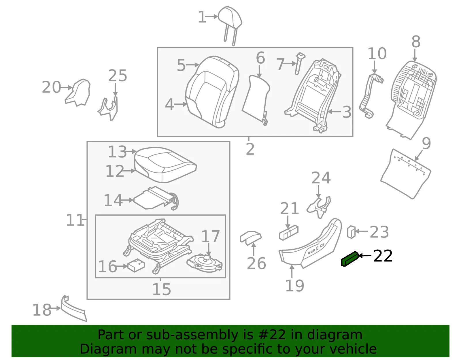 Slide Knob - Kia (88191 3S120WK) - view 3