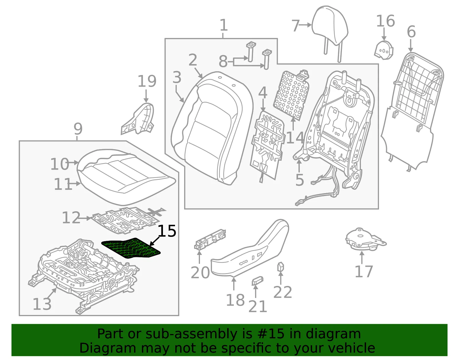 Vent Assembly - Kia (88193-A7030) - view 2
