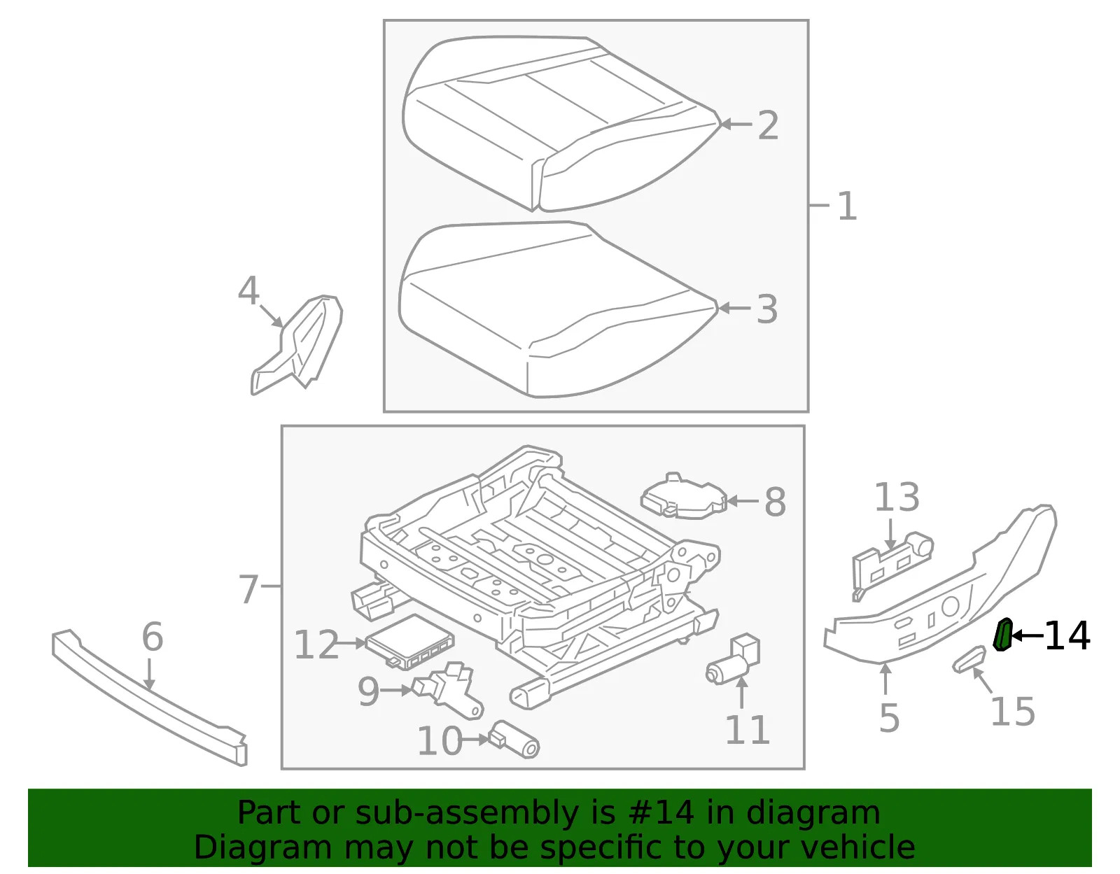Knob - Kia (88198-J5000) - view 2