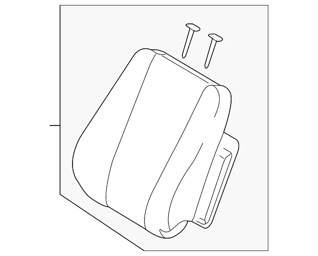 Seat Back Assembly - Kia (88200-1F5144BK)