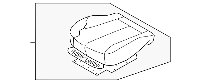 Seat Cushion - Kia (88200-4D312AGX)