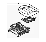 Cushion Assembly - Kia (88200-A7900K3E) - view 3