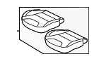 Cushion Assembly - Kia (88200-AT040AUQ) - view 3