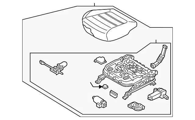 Cushion Assembly - Passenger Side (RH) - Kia (88200-C6070C66)