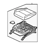 Cushion Assembly - Kia (88200-D98312AG) - view 3