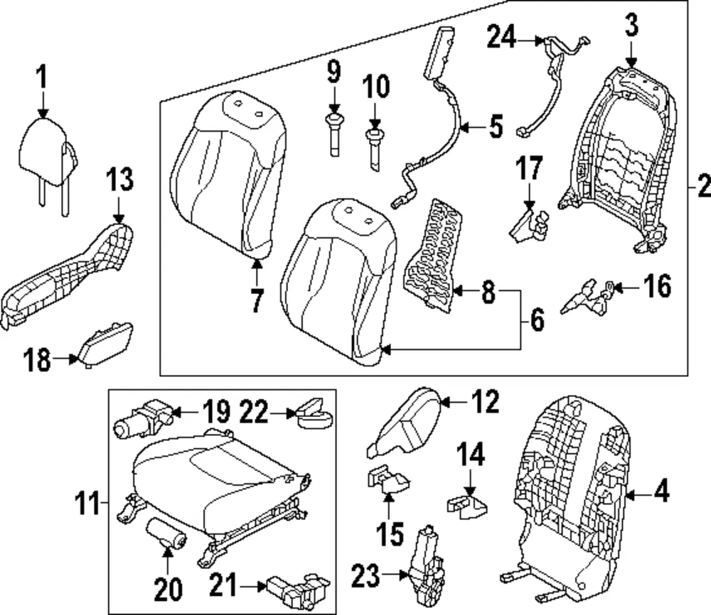 Cushion Assembly - Kia (88200-DW140H26)