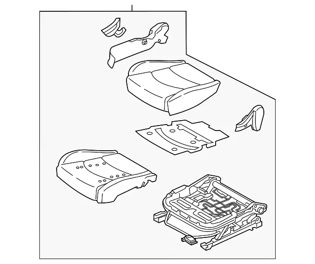 Cushion Assembly - Kia (88200-M7010B4R)