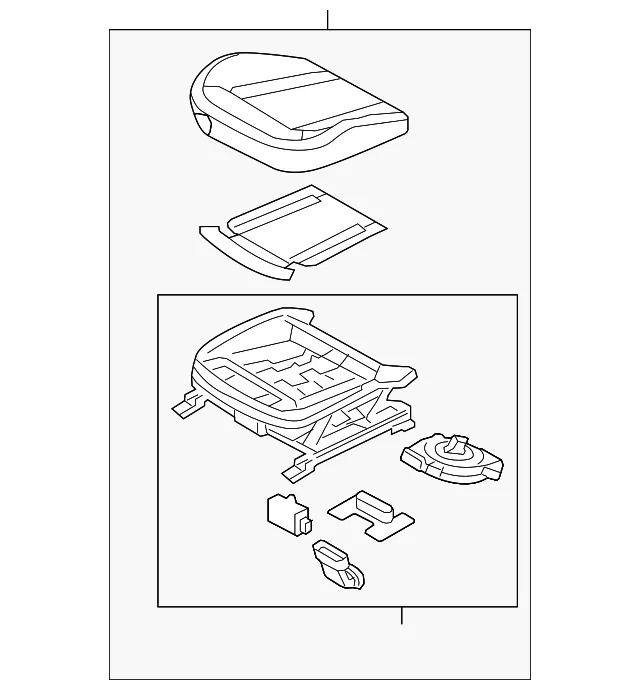 Seat Cushion Foam - Kia (88203-2T243AN7)