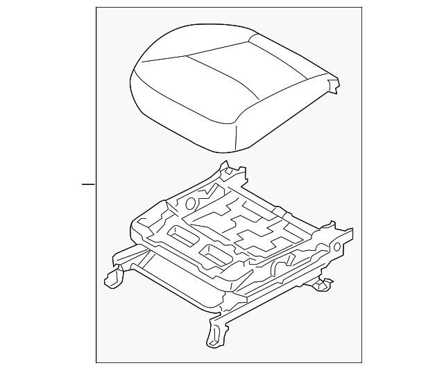 Cushion Assembly - Passenger Side (RH) - Kia (88204-1U080LAW)