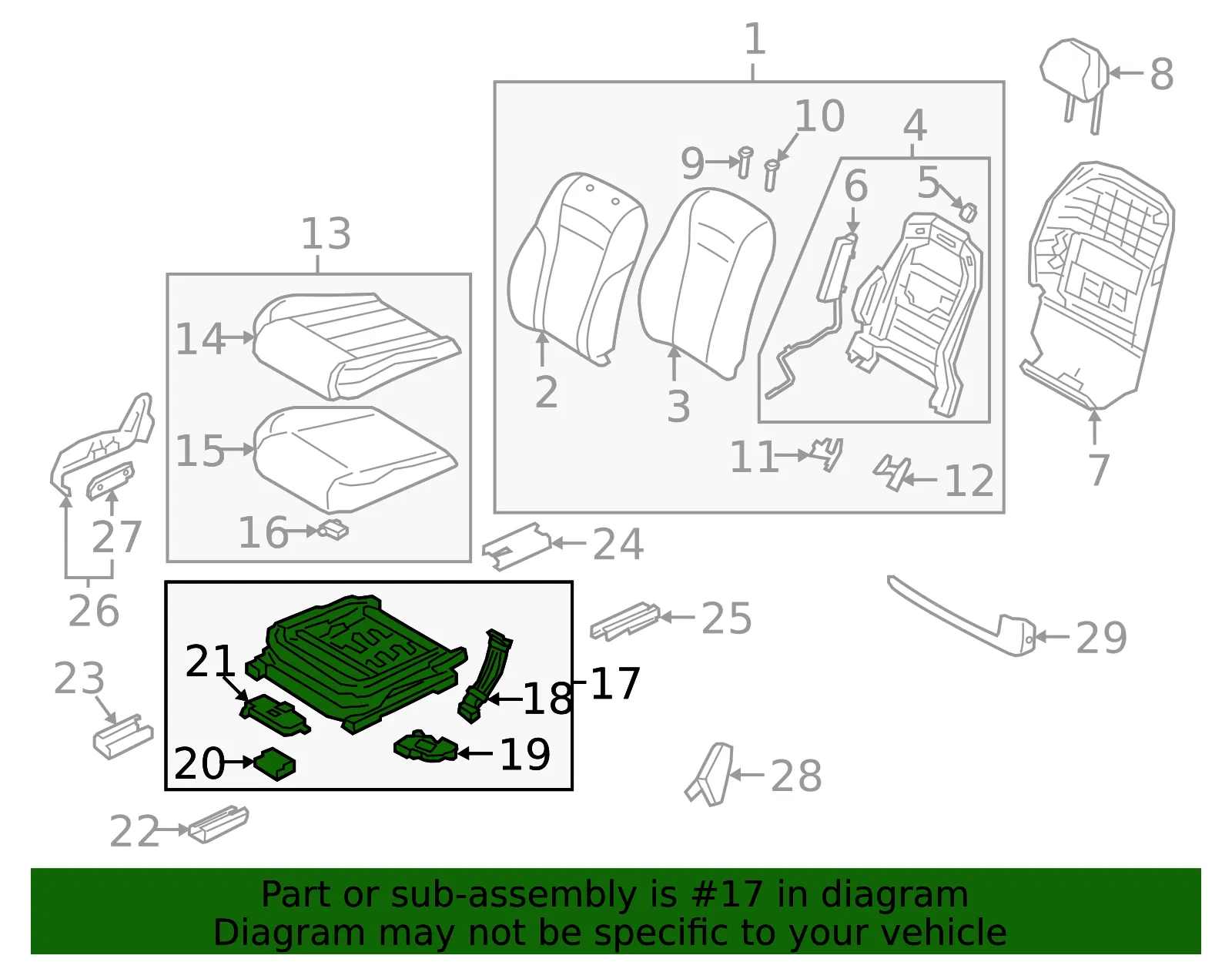 Seat Track - Kia (88210-J6060RBQ) - view 2