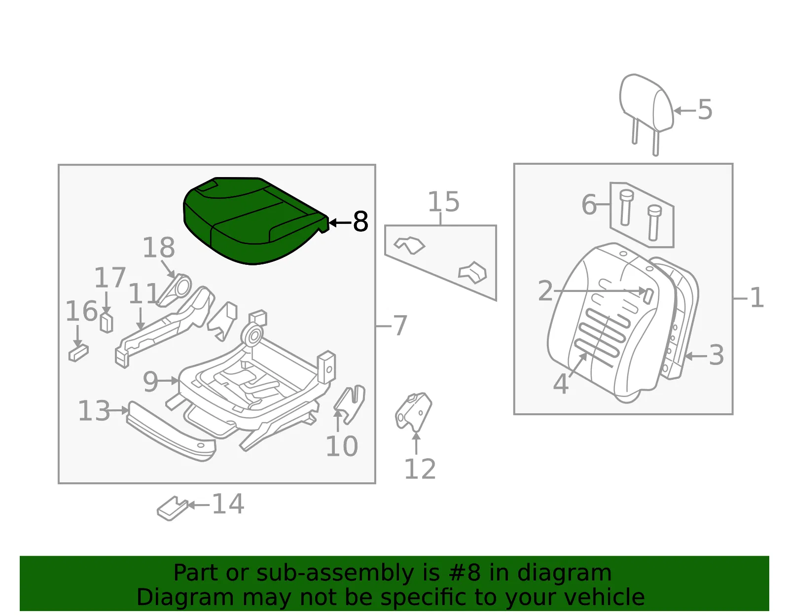 Cushion Cover - Kia (88267-2G070813) - view 2