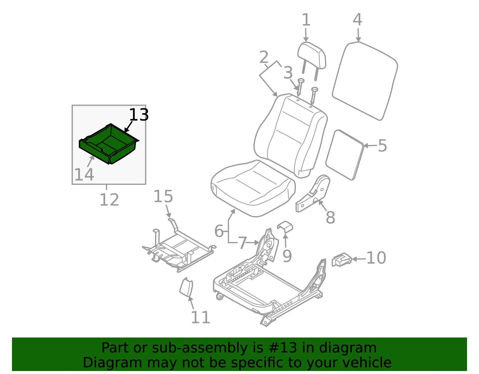 Tray - Kia (88299-3E000WK) - view 2