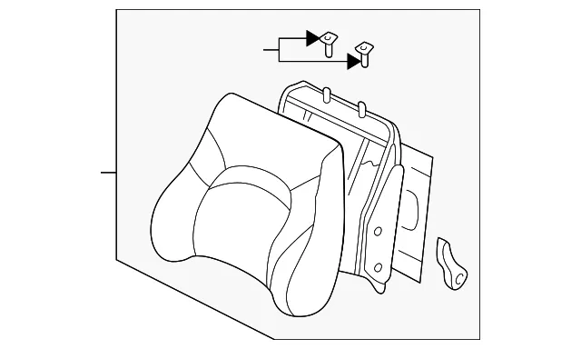 Seat Back Assembly - Kia (88300-3C030BTC)
