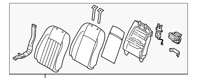 Seat Back Assembly - Kia (88300-3T640KES)