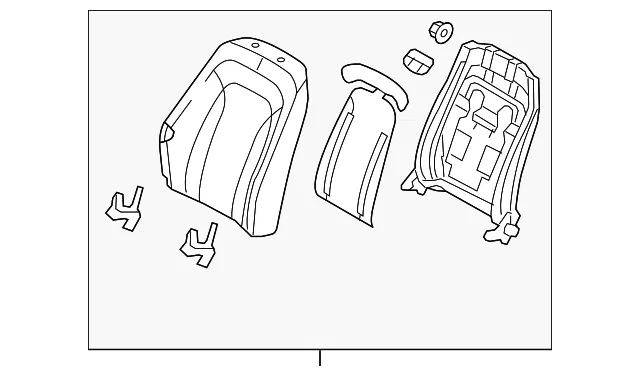 Seat Back Assembly - Kia (88300-4C210MA3)