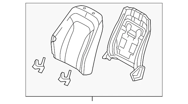 Seat Back Assembly - Kia (88300-4C620AWB)