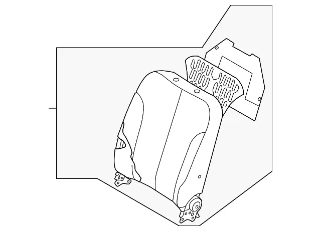Seat Back Assembly - Kia (88300-4D275AGX)