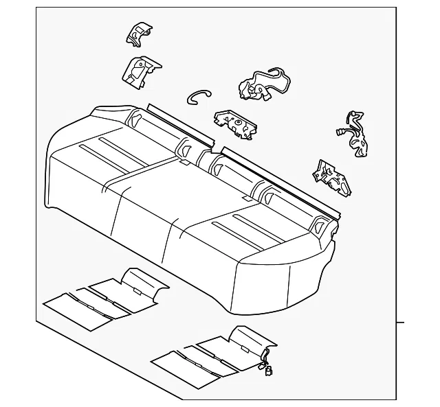 Seat Cushion Foam - Nissan (88300-6RA1D)