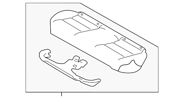 Seat Cushion Foam - Nissan (88300-9HF1B)