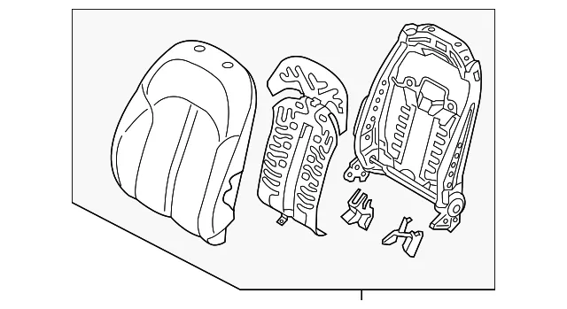 Seat Back Assembly - Kia (88300-A8880HE4)