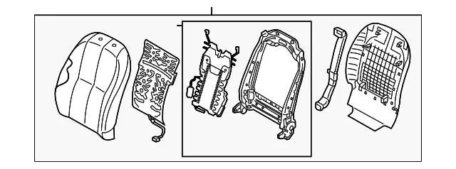 Seat Back Assembly - Kia (88300-A9610DLG)